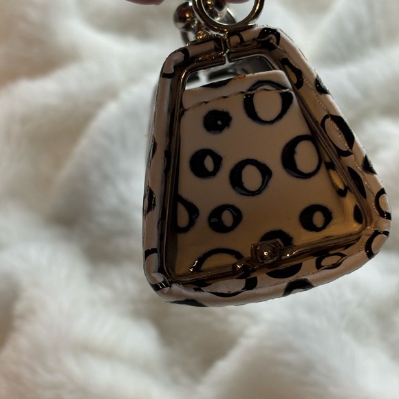 Polka Dot Mini Handbag - Black and White - Picture 4 of 6